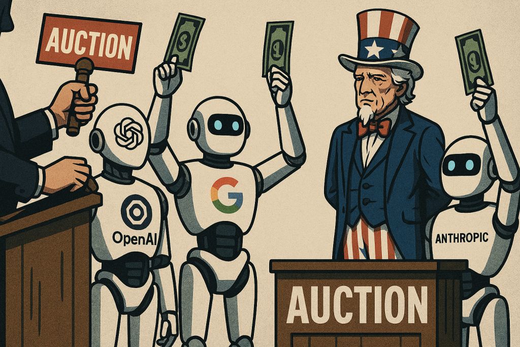 The $1 Coup: How AI Giants Are Courting Government to Cement Technocratic Control