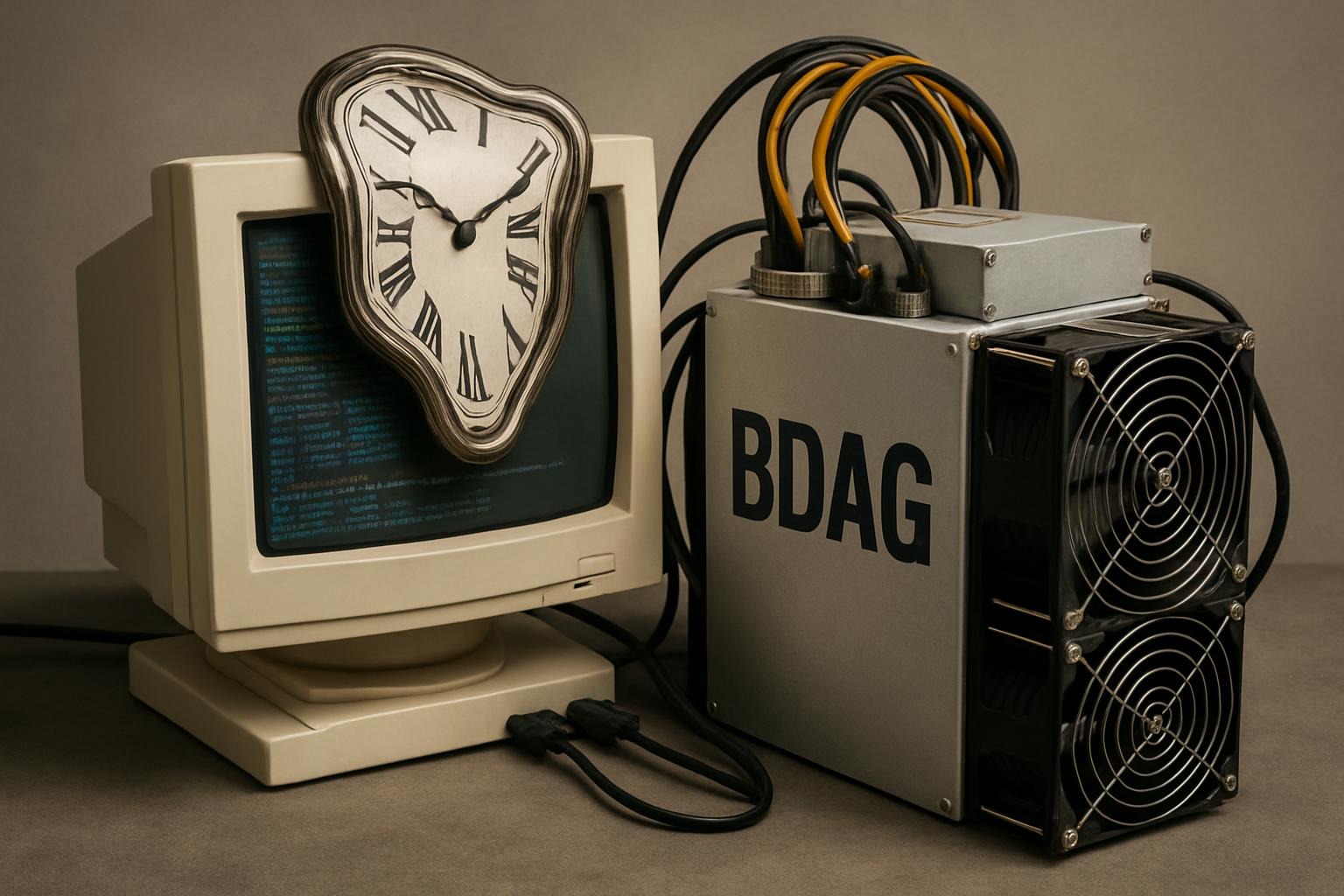 BlockDAG, Miner Machine, Melted Clock